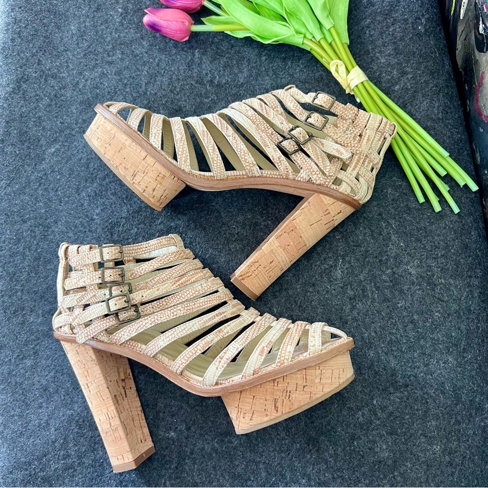 Opening Ceremony-Platform Caged Straps Buckled Sa… - image 5